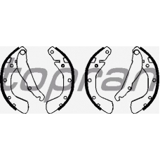 202 459 TOPRAN Комплект тормозных колодок