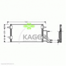 94-5011 KAGER Конденсатор, кондиционер