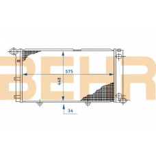 2108836 BEHR Radiator