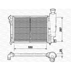 350213329000 MAGNETI MARELLI Радиатор, охлаждение двигателя