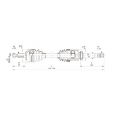 DRS6386.00 OPEN PARTS Приводной вал