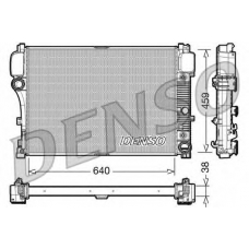 DRM17008 DENSO Радиатор, охлаждение двигателя