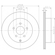 8DD 355 118-811 HELLA PAGID Тормозной диск
