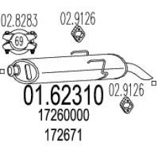 01.62310 MTS Глушитель выхлопных газов конечный