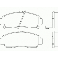 P 28 034 BREMBO Комплект тормозных колодок, дисковый тормоз