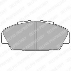 LP949 DELPHI Комплект тормозных колодок, дисковый тормоз