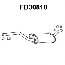 FD30810 VENEPORTE Средний глушитель выхлопных газов