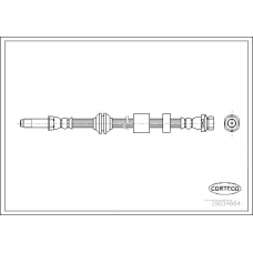 19034664 CORTECO Тормозной шланг