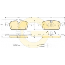 6119292 GIRLING Комплект тормозных колодок, дисковый тормоз