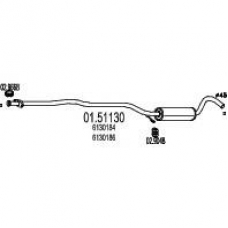 01.51130 MTS Средний глушитель выхлопных газов