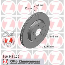 540.2494.20 ZIMMERMANN Тормозной диск