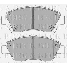 BBP2432 BORG & BECK Комплект тормозных колодок, дисковый тормоз