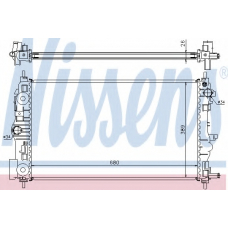 61676 NISSENS Радиатор, охлаждение двигателя