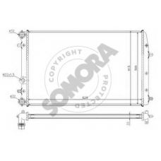 355442 SOMORA Радиатор, охлаждение двигателя