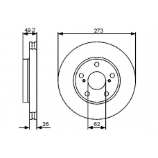 0 986 479 425 BOSCH Тормозной диск