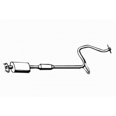 614109 FONOS Средний глушитель выхлопных газов
