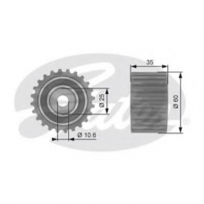 T42024 GATES Паразитный / ведущий ролик, зубчатый ремень