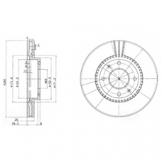 BG4013 DELPHI Тормозной диск