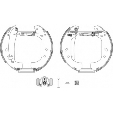 8DB 355 004-161 HELLA PAGID Комплект тормозных колодок