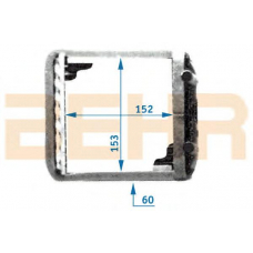 9101262 BEHR Heater core