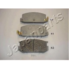 PA-701AF JAPANPARTS Комплект тормозных колодок, дисковый тормоз