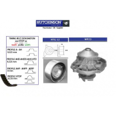 KH 19WP23 HUTCHINSON Водяной насос + комплект зубчатого ремня