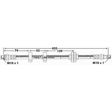 FBH6948 FIRST LINE Тормозной шланг