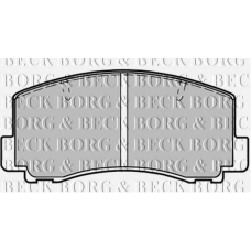 BBP1198 BORG & BECK Комплект тормозных колодок, дисковый тормоз