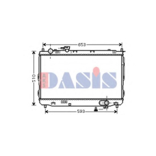 510082N AKS DASIS Радиатор, охлаждение двигателя