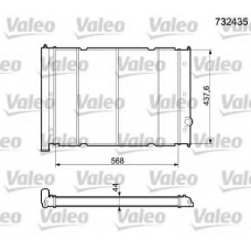 732435 VALEO Радиатор, охлаждение двигателя