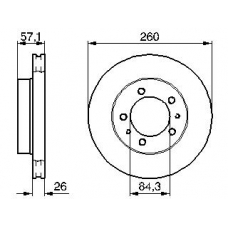 0 986 478 484 BOSCH Тормозной диск