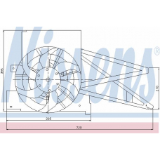 85017 NISSENS Вентилятор, конденсатор кондиционера