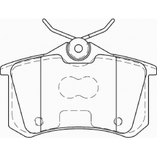 FD7425A NECTO Комплект тормозных колодок, дисковый тормоз