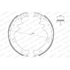 152-2363 WEEN Комплект тормозных колодок