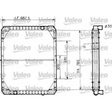 730733 VALEO Радиатор, охлаждение двигателя