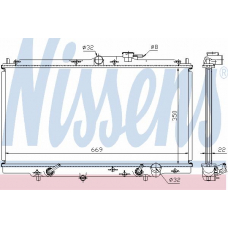 633141 NISSENS Радиатор, охлаждение двигателя