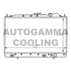 100586 AUTOGAMMA Радиатор, охлаждение двигателя