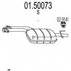 01.50073 MTS Средний глушитель выхлопных газов