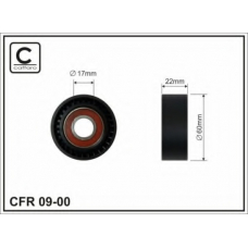 09-00 CAFFARO Натяжной ролик, поликлиновой  ремень