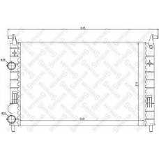 10-25699-SX STELLOX Радиатор, охлаждение двигателя