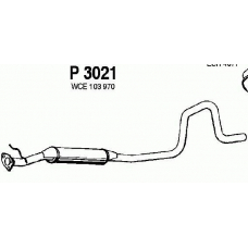 P3021 FENNO Средний глушитель выхлопных газов