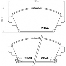 8DB 355 017-171 HELLA PAGID Комплект тормозных колодок, дисковый тормоз