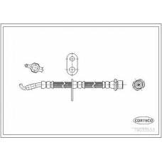 19033533 CORTECO Тормозной шланг