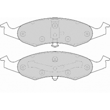 FD6722A NECTO Комплект тормозных колодок, дисковый тормоз