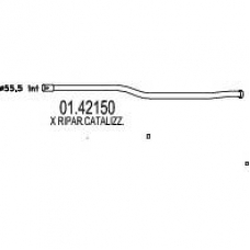 01.42150 MTS Труба выхлопного газа