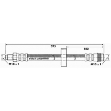 FBH6215 FIRST LINE Тормозной шланг