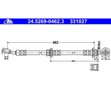 24.5269-0462.3 ATE Тормозной шланг