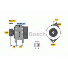 0 986 049 900 BOSCH Генератор