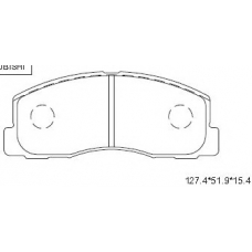 KD4724 ASIMCO Комплект тормозных колодок, дисковый тормоз