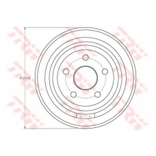DB4407 TRW Тормозной барабан